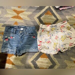 2 pairs of 2t girls shorts
